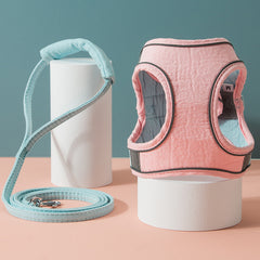 Cat Traction Rope Vest-Style Reflective Chest Harness Anti-Stroke Resistance Cute Go Out Dog Traction Rope Special Rope For Walking Cats